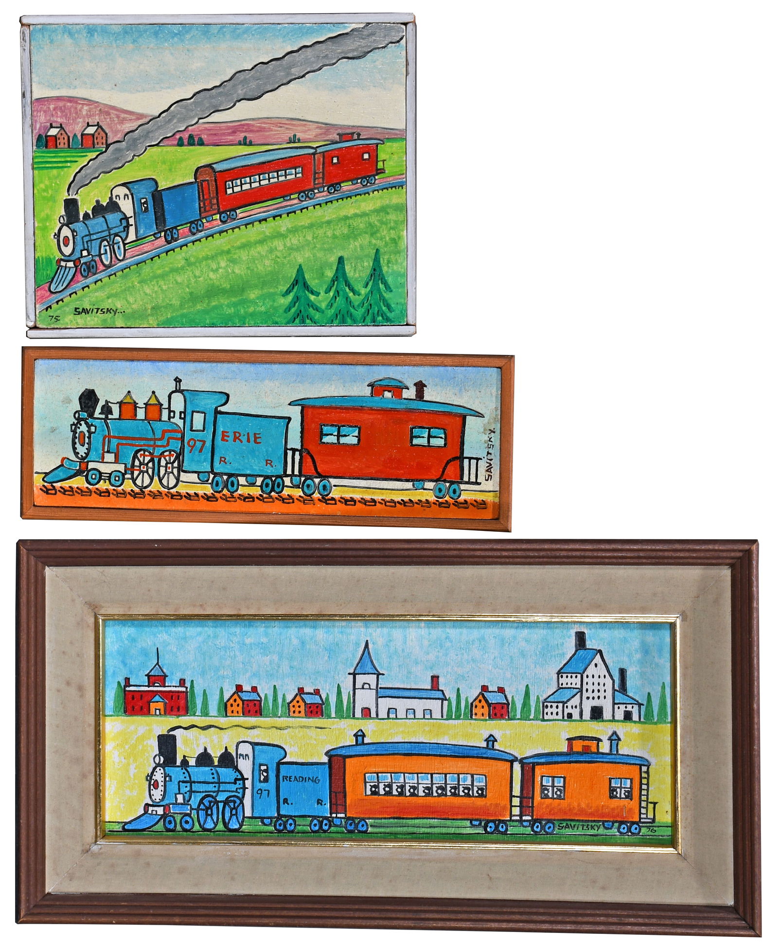 Jack Savitsky. Three Train Scenes. (1 of 7)