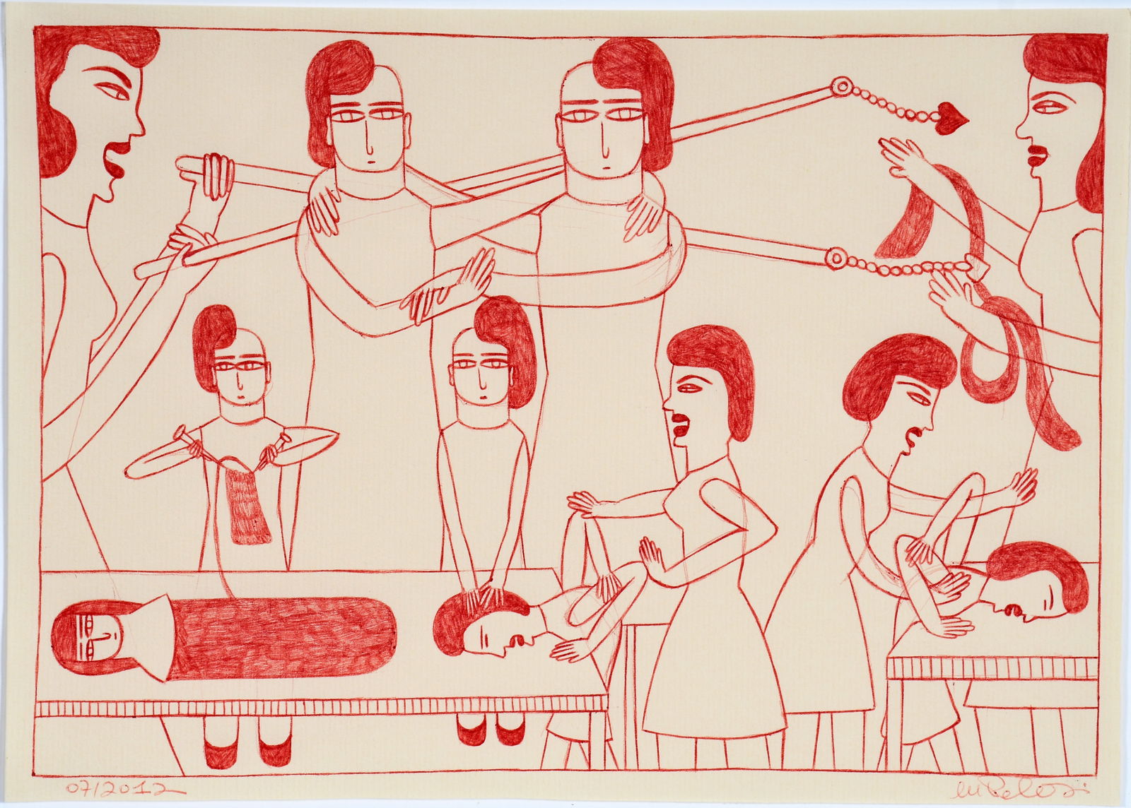 Marilena Pelosi. Women In Red Ink. (1 of 2)