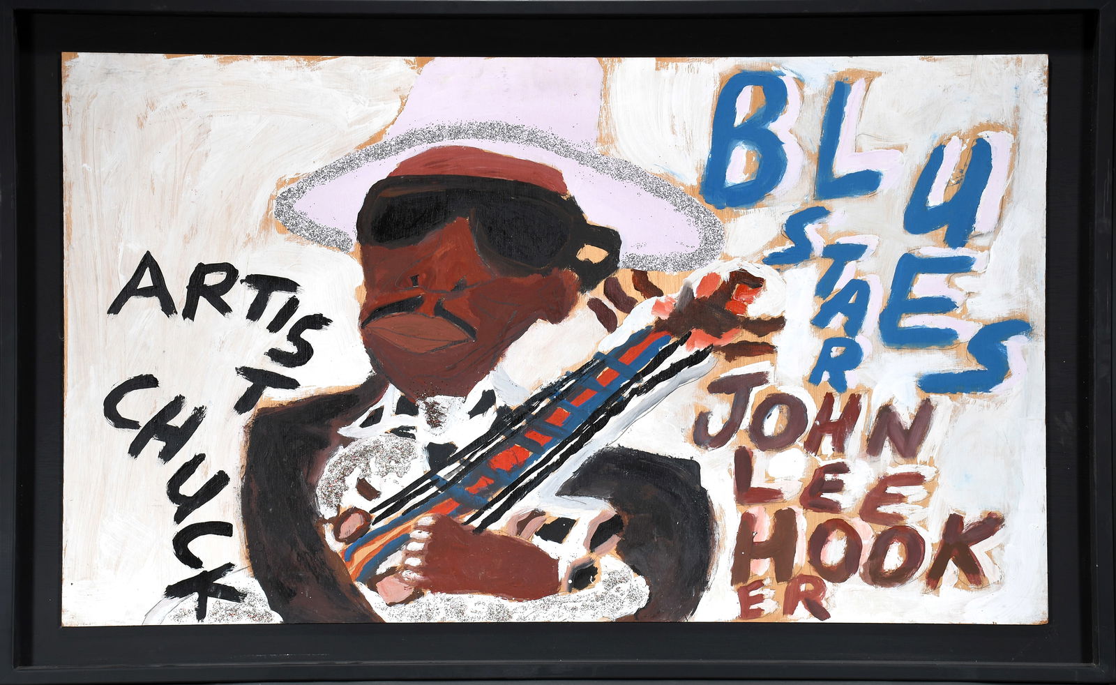 Artist Chuckie Williams. John Lee Hooker. (1 of 2)