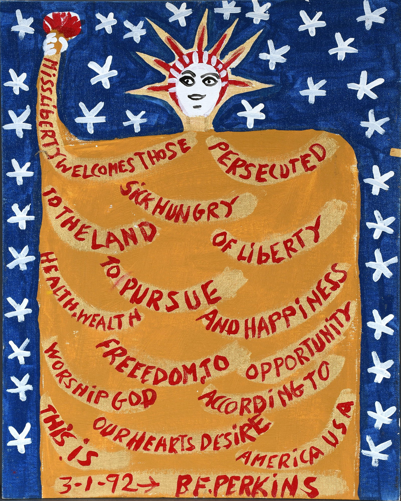 B.F. Perkins. Miss Liberty. (1 of 2)