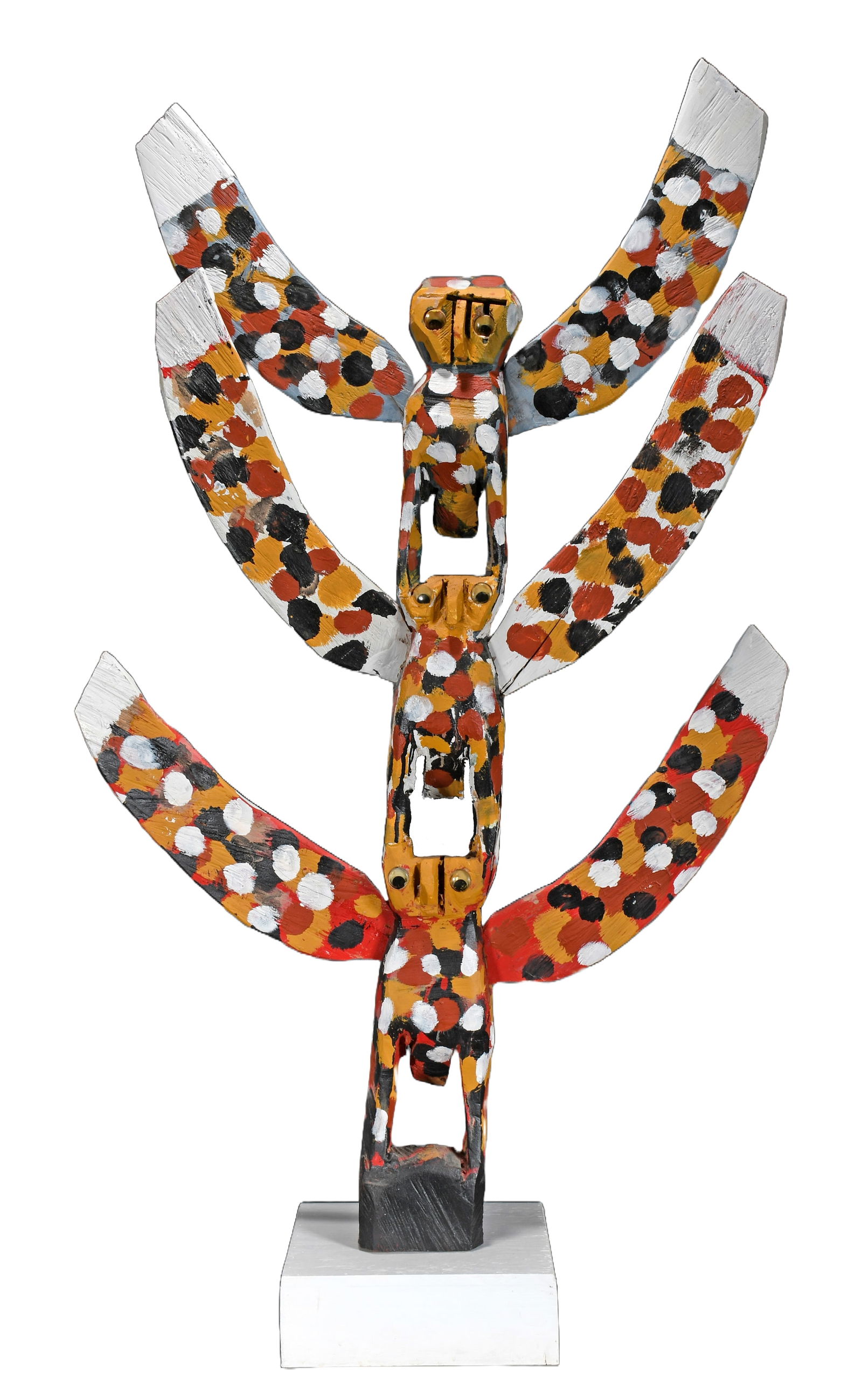 Homer Green. Three-Owl Totem. (1 of 4)