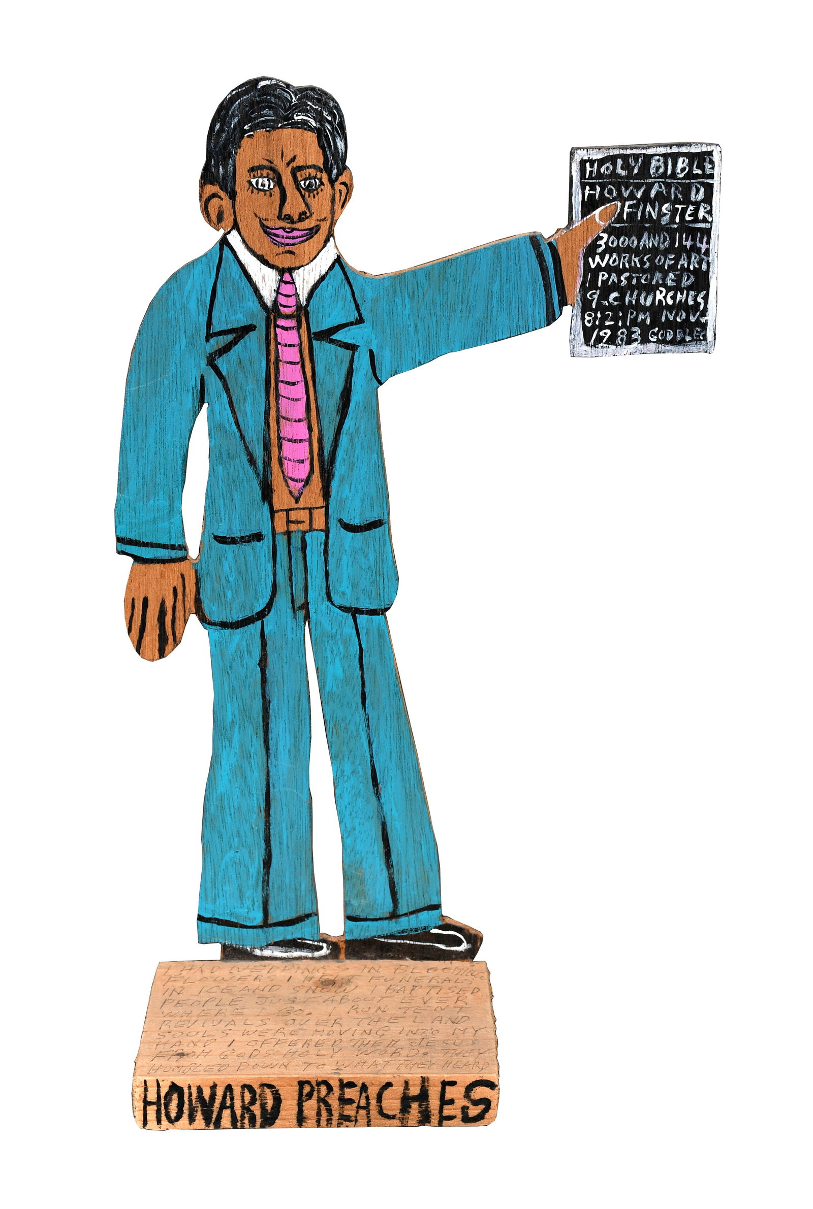 Howard Finster. Howard Preaches, #3,144. (1 of 5)