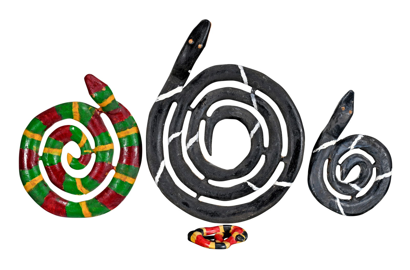 H. Brown and Others. Four Coiled Snakes. (1 of 3)