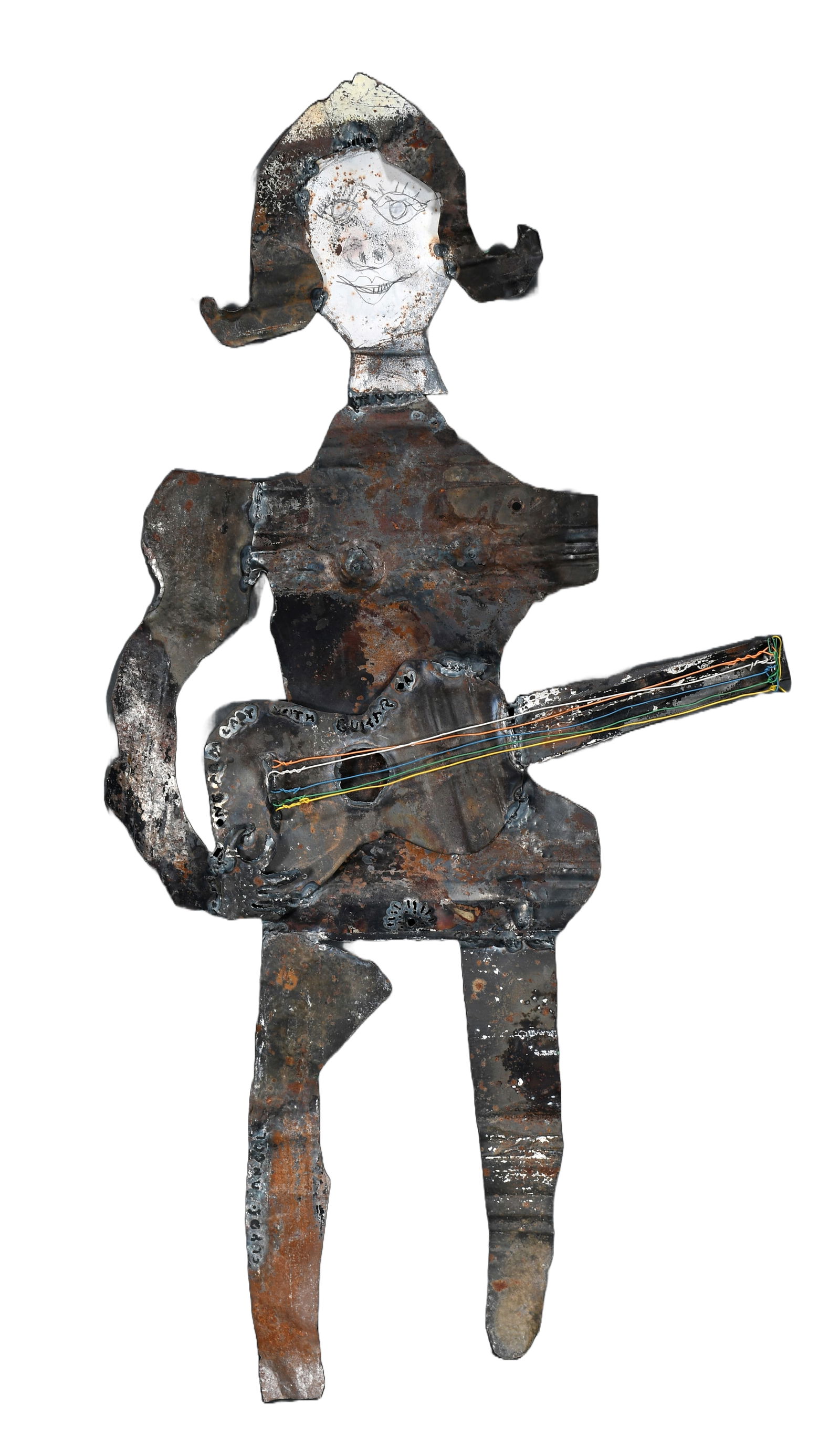 Clyde Angel. One Armed Lady With Guitar. (1 of 5)