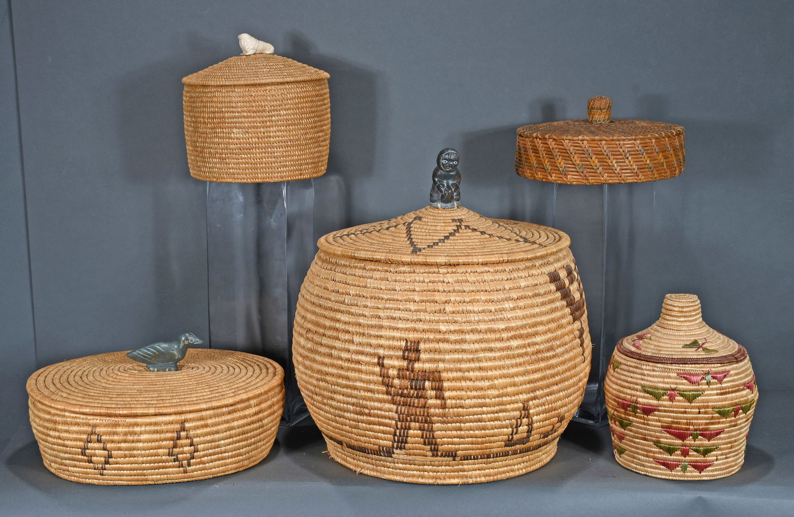 Lidya Tukai and Others. Five Inuit Baskets. (1 of 7)