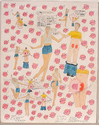 Benton Wilkens. Tonya’s Best.: Benton Wilkens.Tonya’s Best...Along With All The Rest. 2000. Colored pencil on paper. Signed, dated and titled. Excellent condition. A Slotin Auction New Discovery in 2000. 19” w x 24” h. Est. $