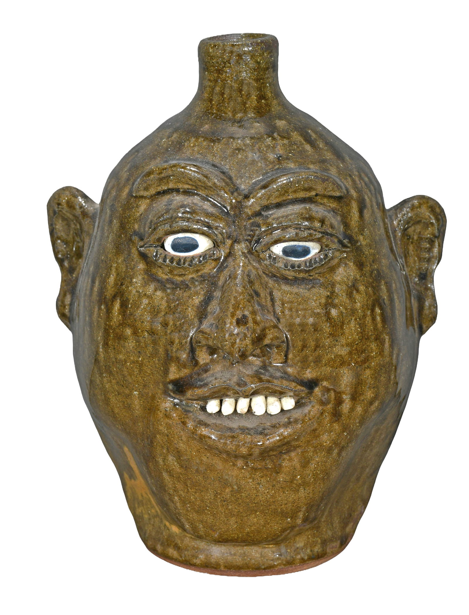Lanier Meaders. Smiling Face Jug. (1 of 9)