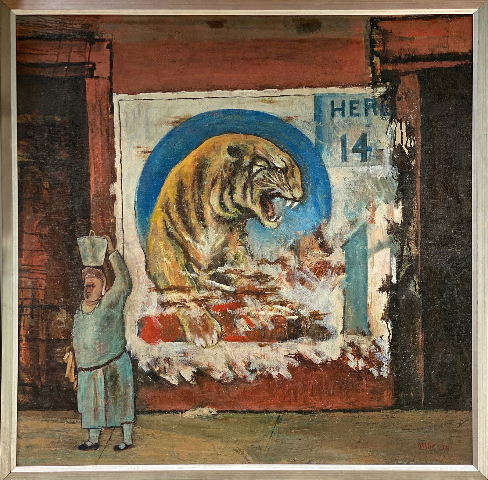 Crawford Gillis. Movie Poster Woman With Bucket. (1 of 12)