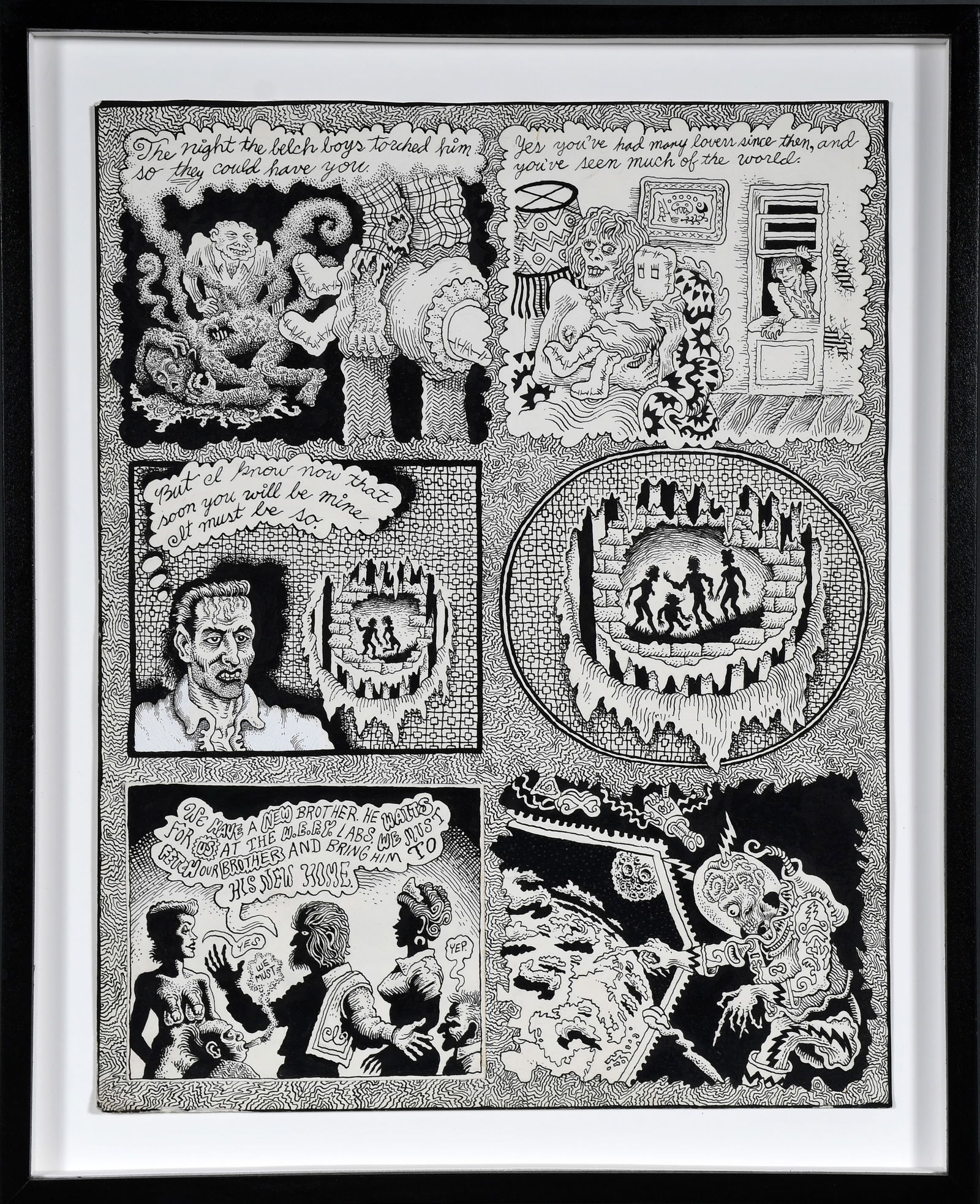 Joe Coleman. Night The Belch Boys Torched Him. (1 of 8)