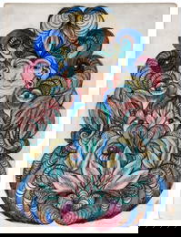 Minnie Evans. Face and Eyes.