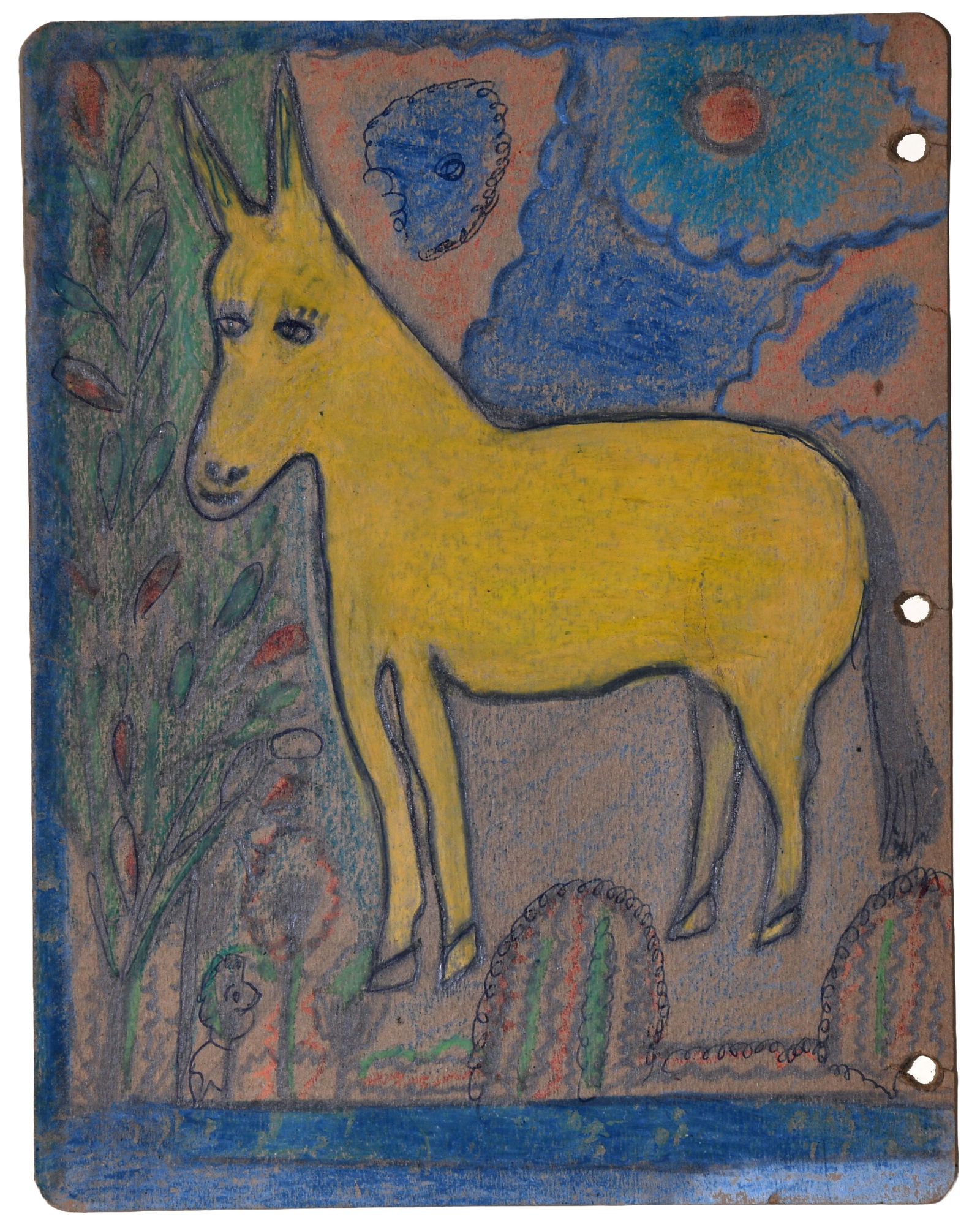 Nellie Mae Rowe. Yellow Horse. (1 of 7)