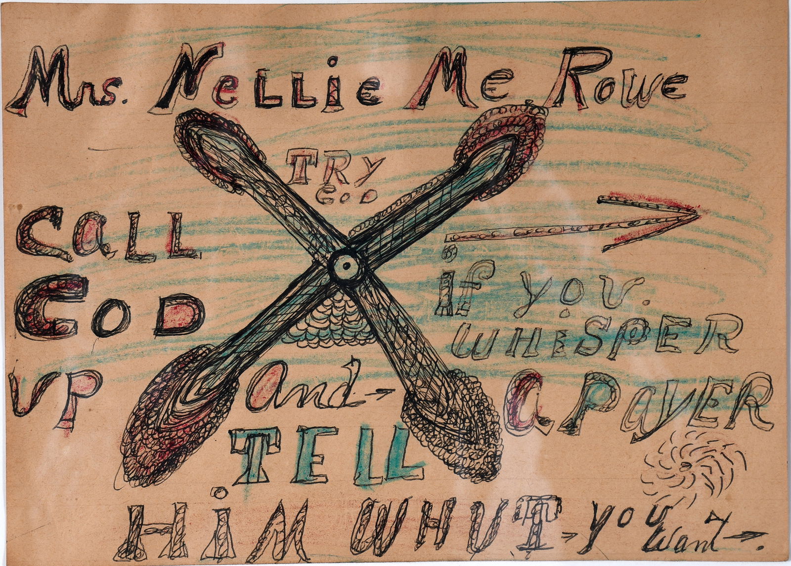 Nellie Mae Rowe. Call God Up. (1 of 8)