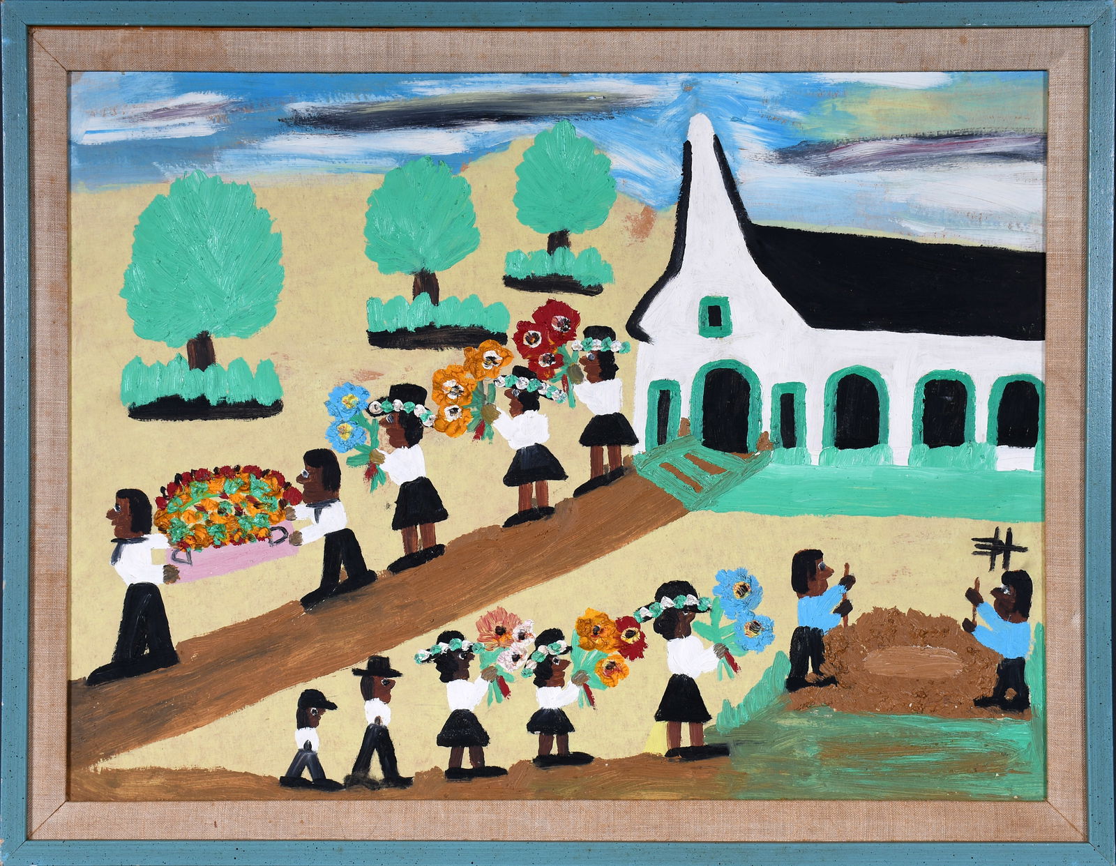 Clementine Hunter. Funeral Scene. (1 of 9)