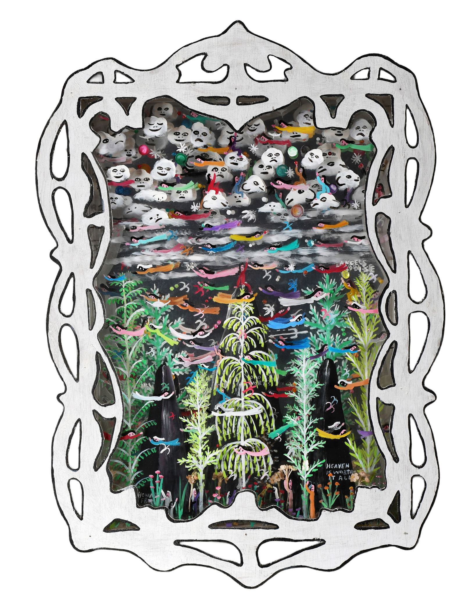 Howard Finster. Heaven Is Worth It All Shadowbox, #5,336. (1 of 12)