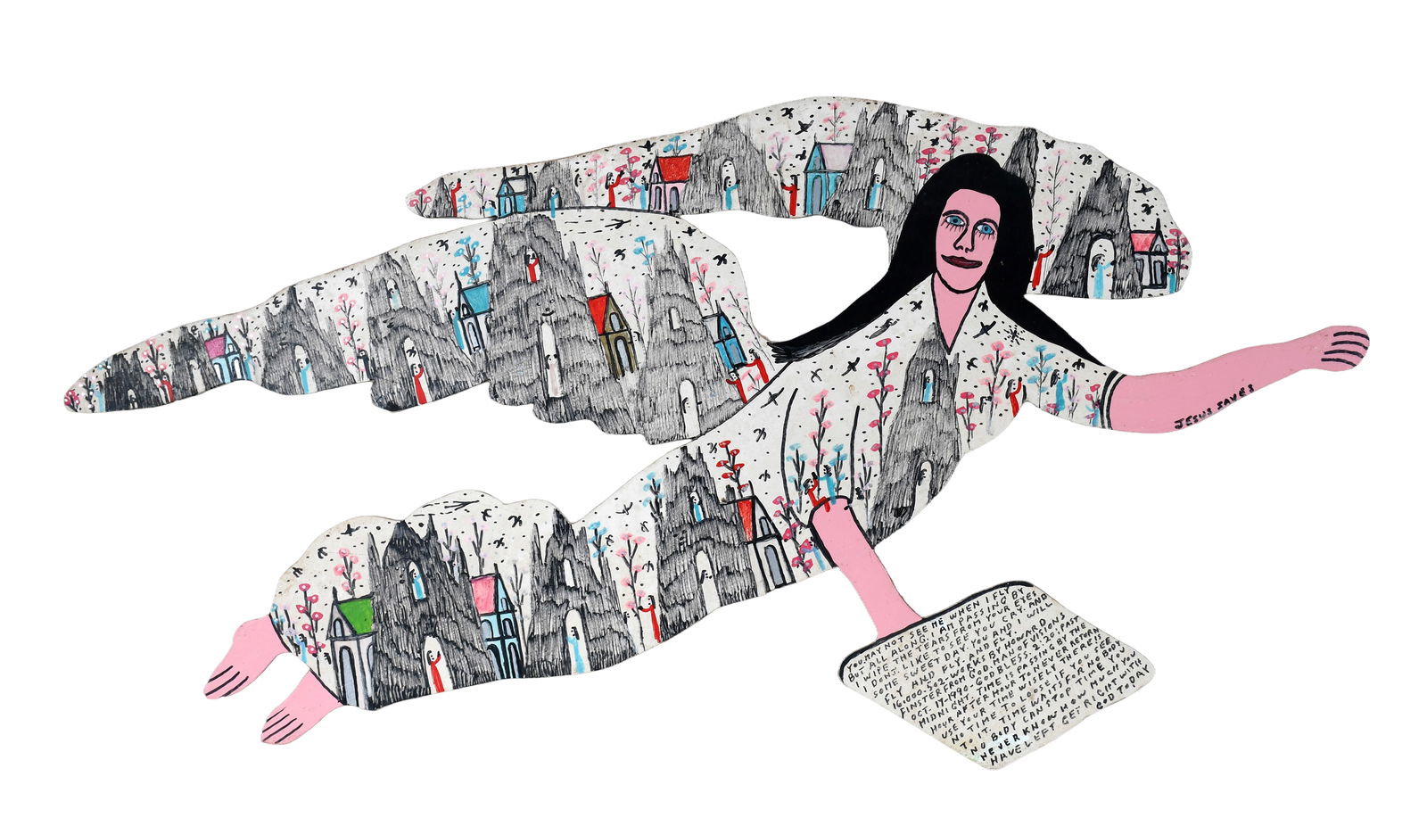 Howard Finster. You May Not See Me When I Fly...#16,502. (1 of 9)