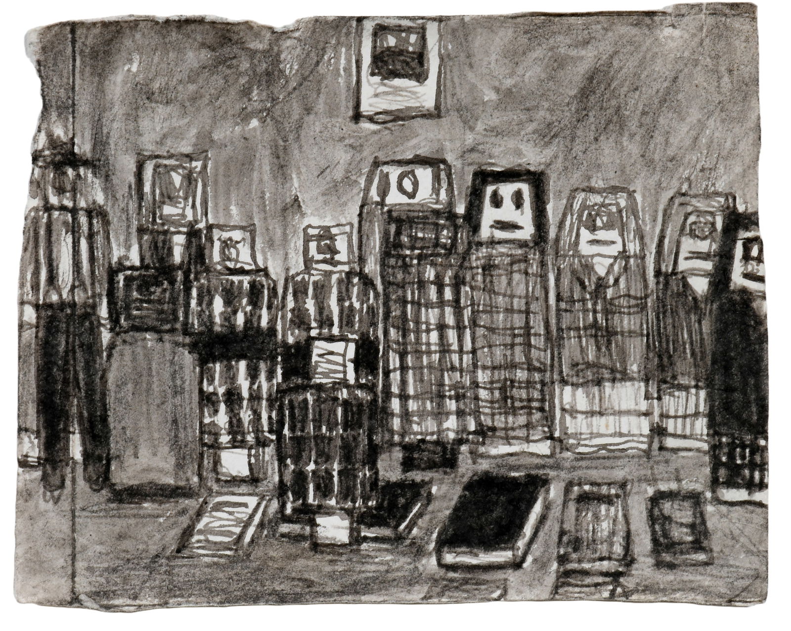 James Castle. Friends with Books. (1 of 10)