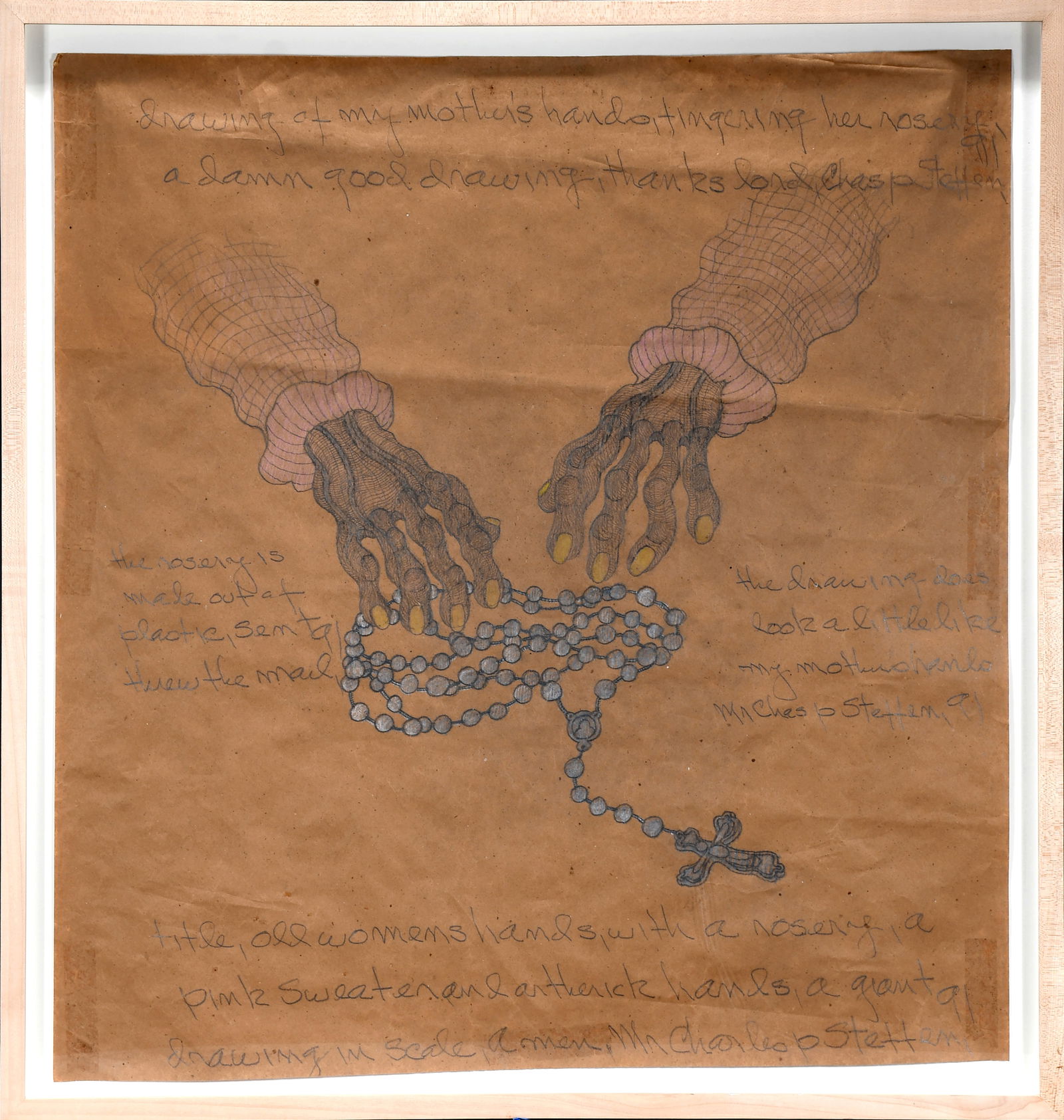 Charles Steffan. Old Woman's Hands With Rosary... (1 of 12)