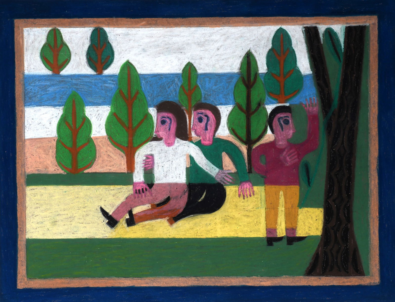 Eddie Arning. Family At the Lake. (1 of 7)