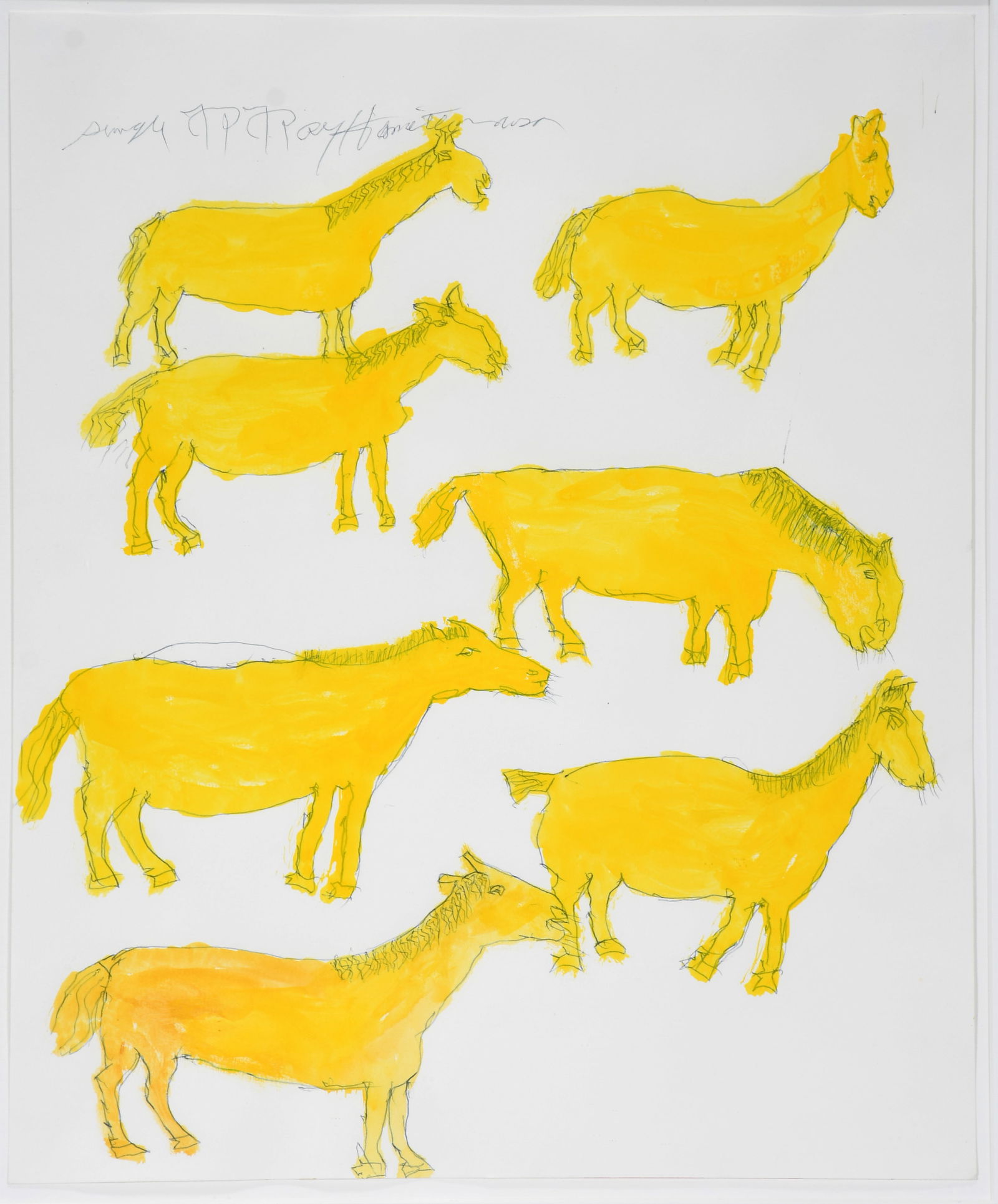 Ray Hamilton. Seven Yellow Horses. (1 of 4)