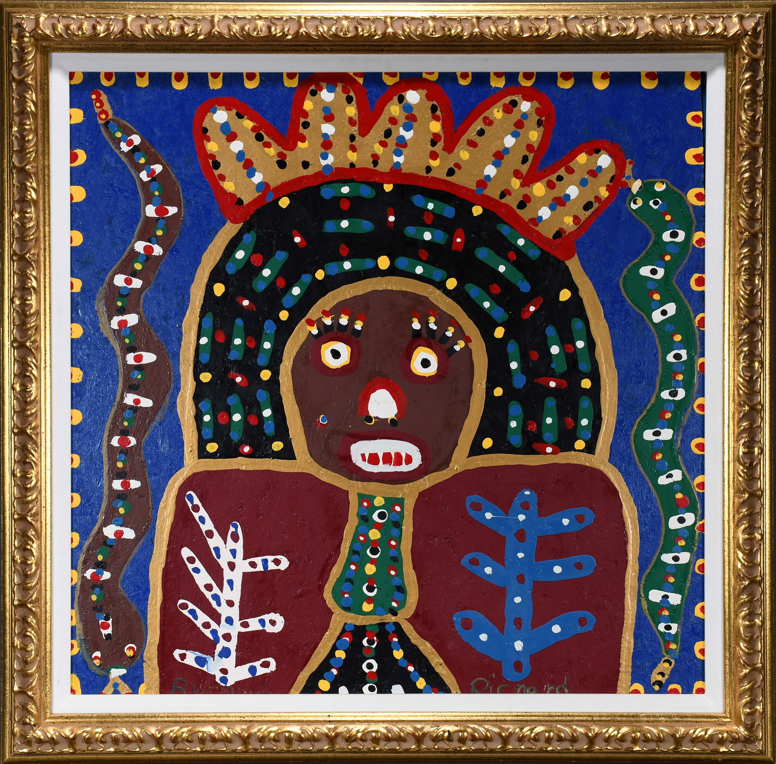 Richard Burnside. King with Snakes. (1 of 5)