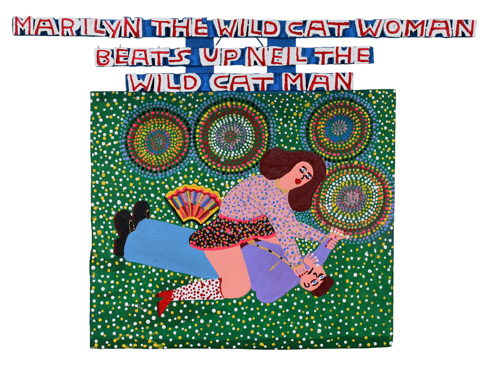 James Harold Jennings. Marilyn the Wild Cat Woman.: James Harold Jennings. Marilyn The Wild Cat Woman. Signed and titled. Paint on board. Excellent condition. 20" w x 15" h. Est. $300-500. Ship: $75