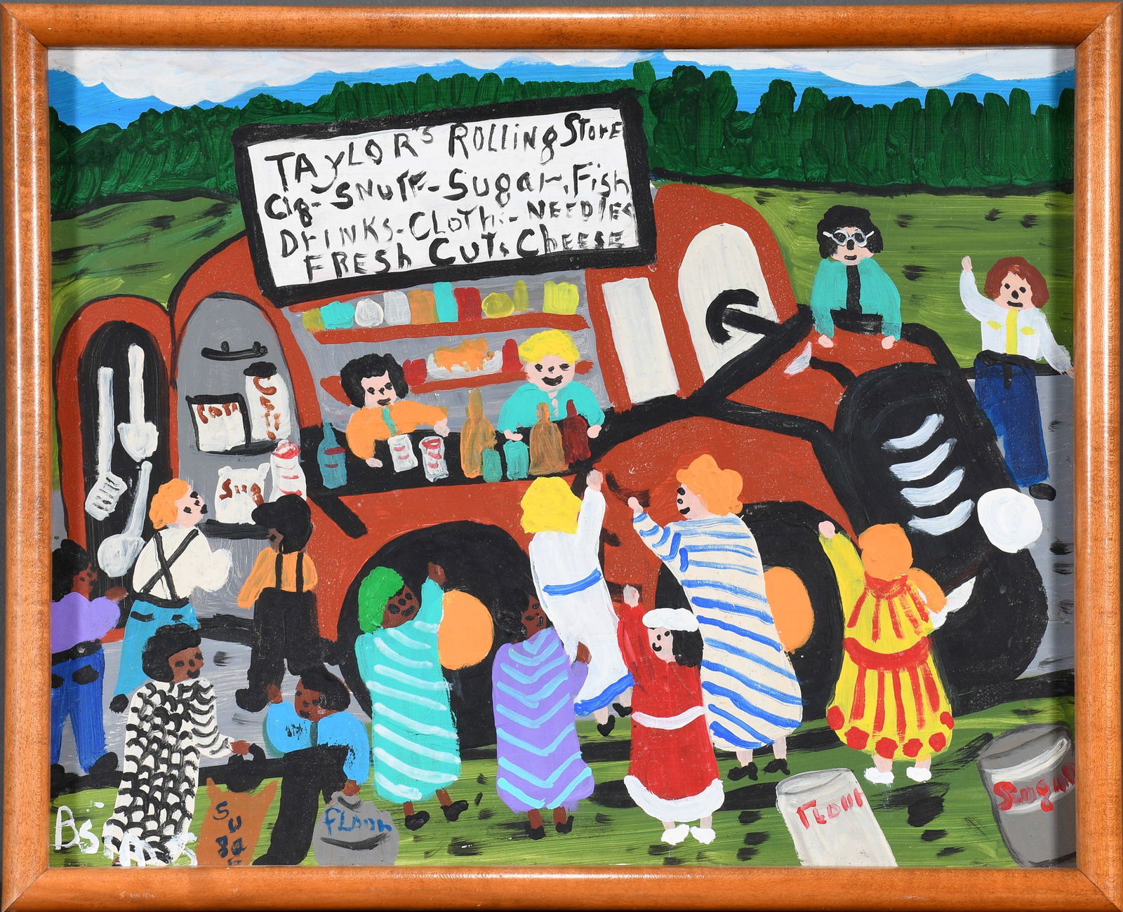 Bernice Sims. Taylor's Rolling Store. (1 of 5)