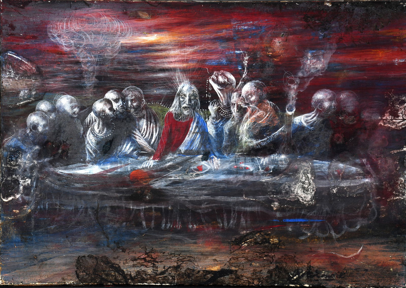 Unknown Artist. Ghostly Last Supper. (1 of 7)