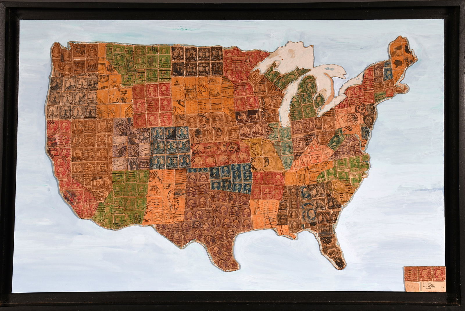 H. Wilke. Postage Stamp Map. (1 of 10)