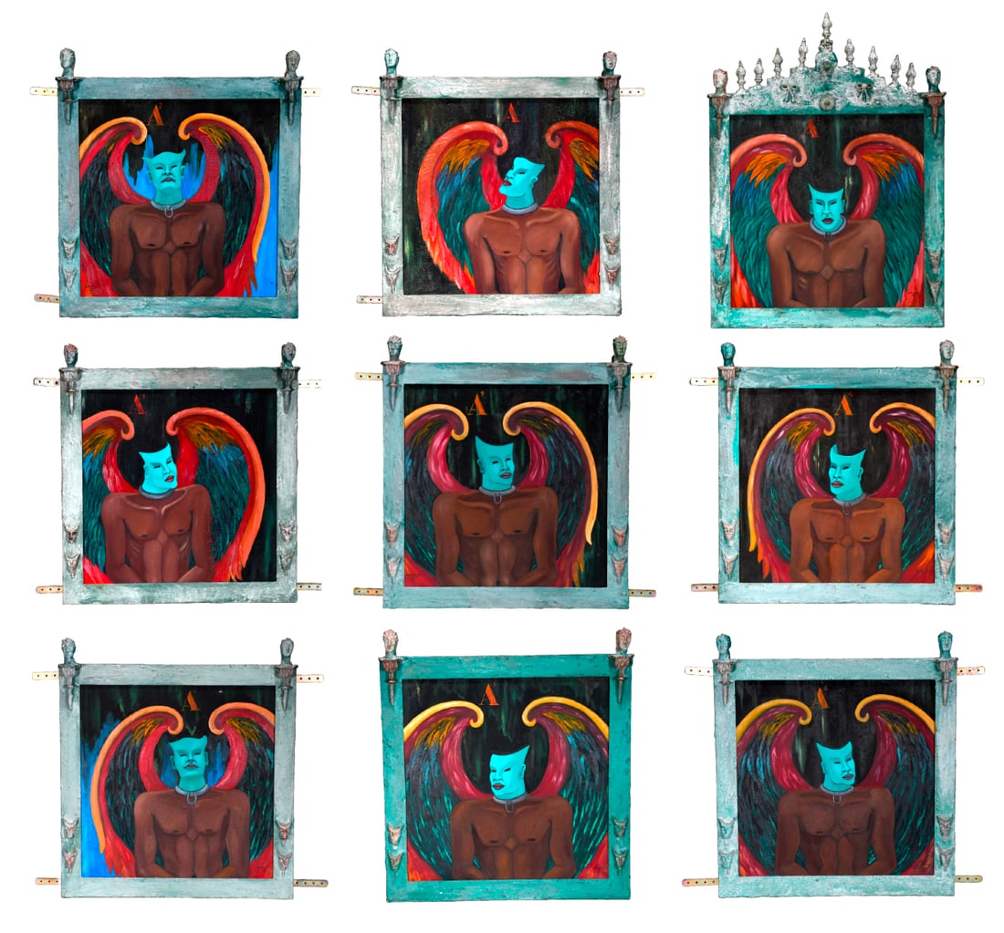 Edouard Duval-Carrie. 9 Works. Retable Des Neuf Esclaves. (1 of 20)