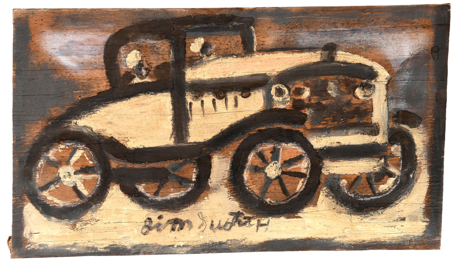 Jimmy Lee Sudduth. Antique Car. (1 of 3)
