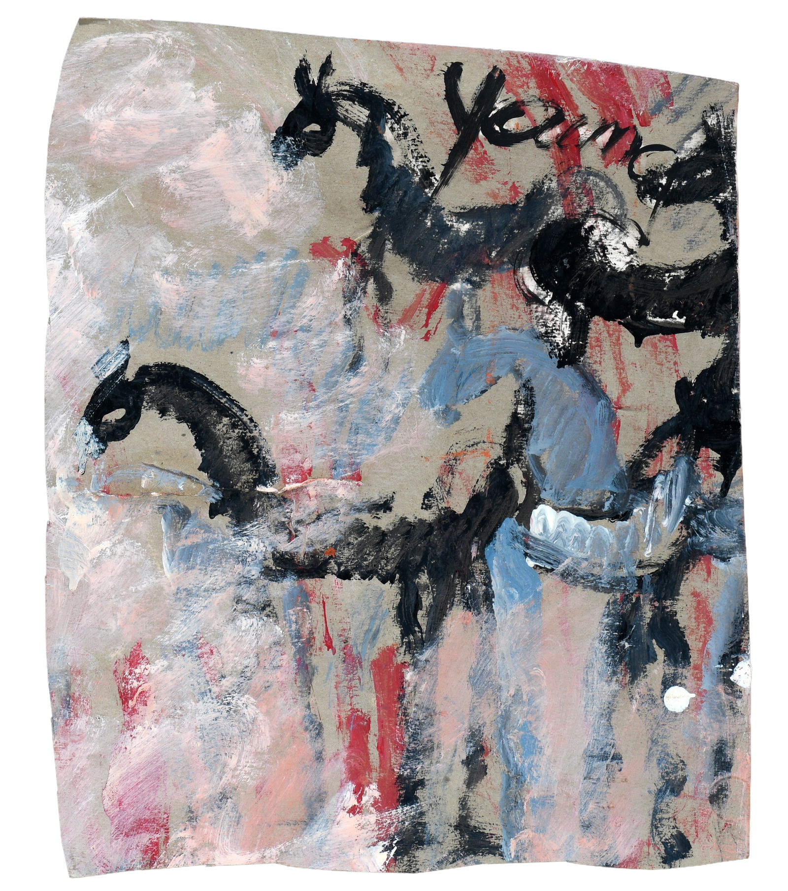 Purvis Young. Horses In the Clouds. (1 of 4)