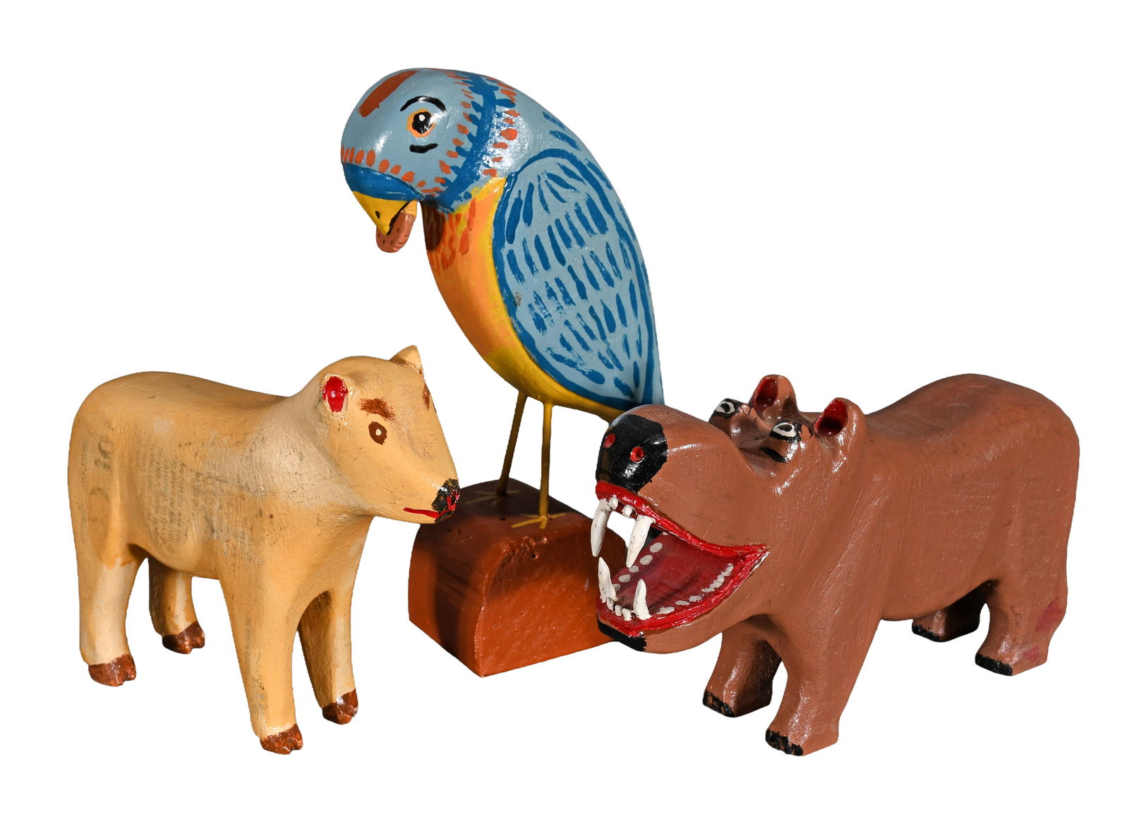 Miles Carpenter. Dog, Bird and Hippo. (1 of 5)