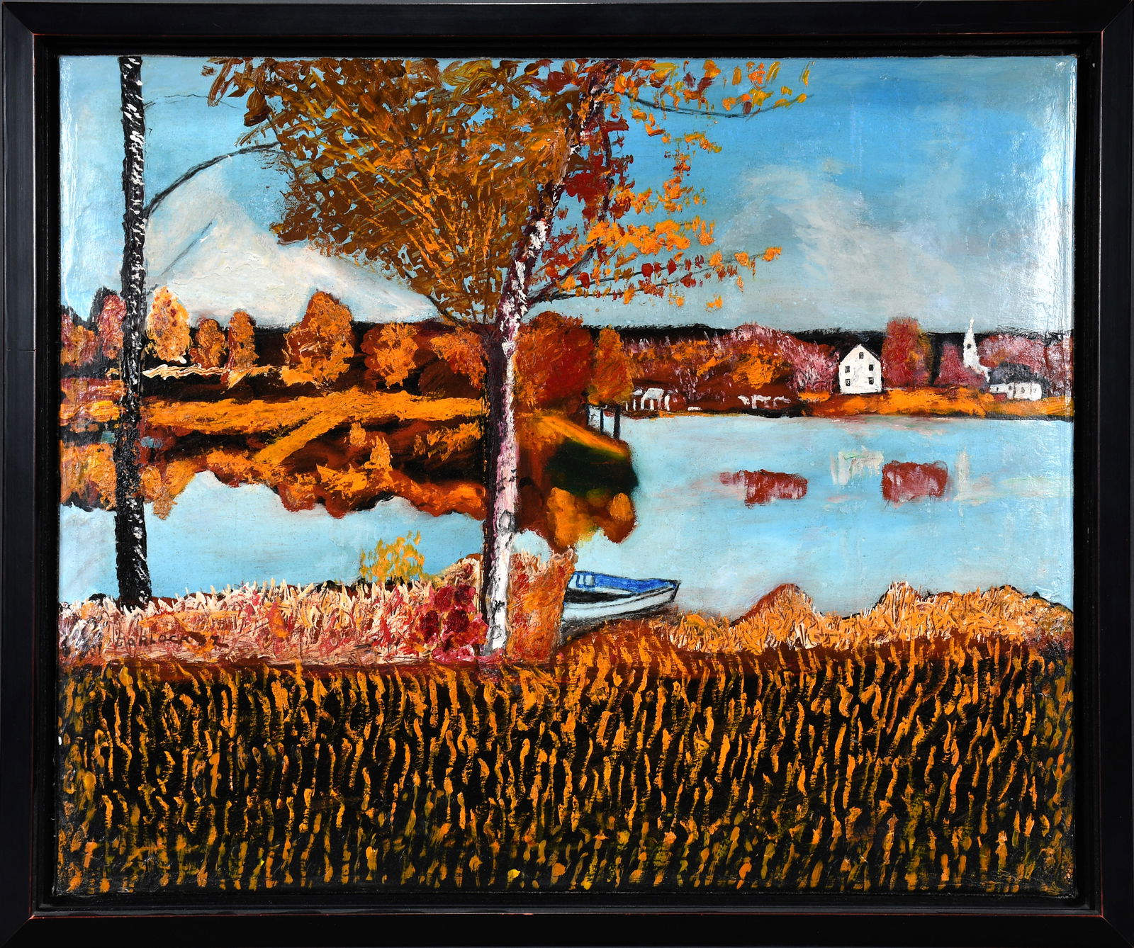 Joseph Garlock. Autumn Lake Scene. (1 of 6)