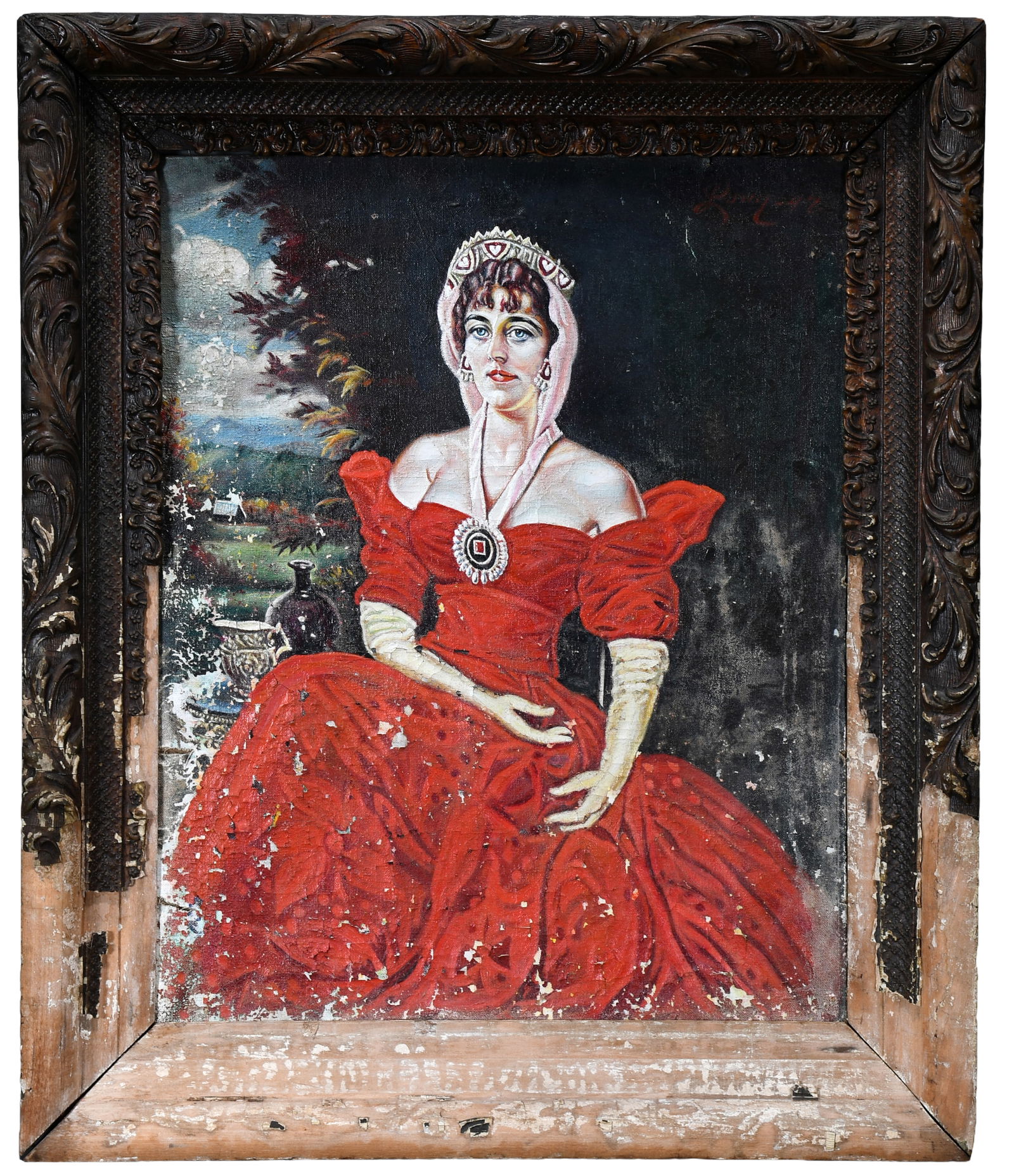 Rev. McKendree Long. Woman In a Red Dress. (1 of 8)