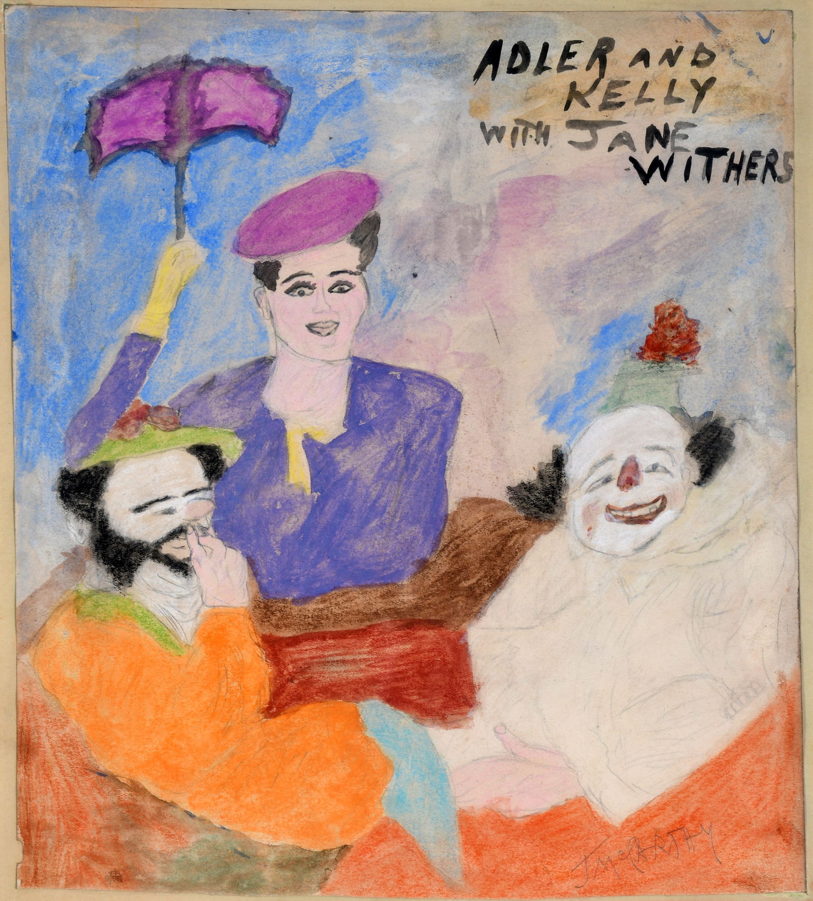 Justin McCarthy. Adler and Kelly with Jane Withers. (1 of 4)