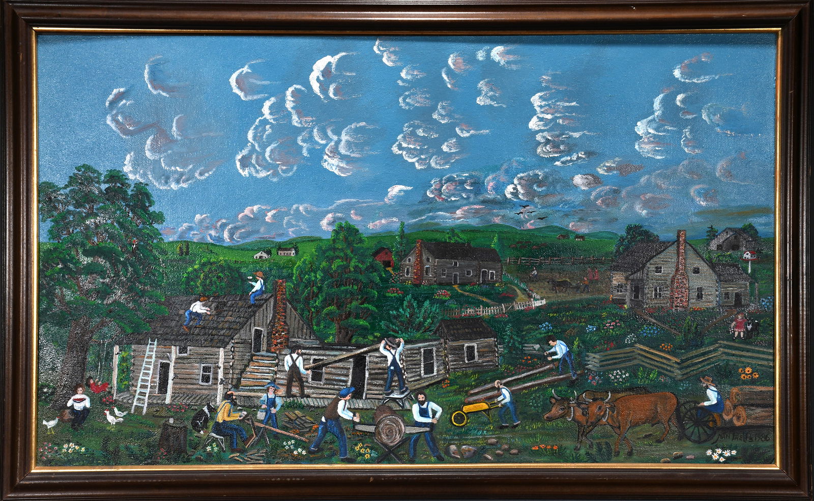 Nan Phelps. Building a Log Home. (1 of 8)