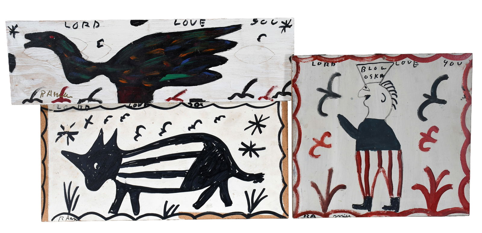 R.A. Miller. Three Paintings. (1 of 3)