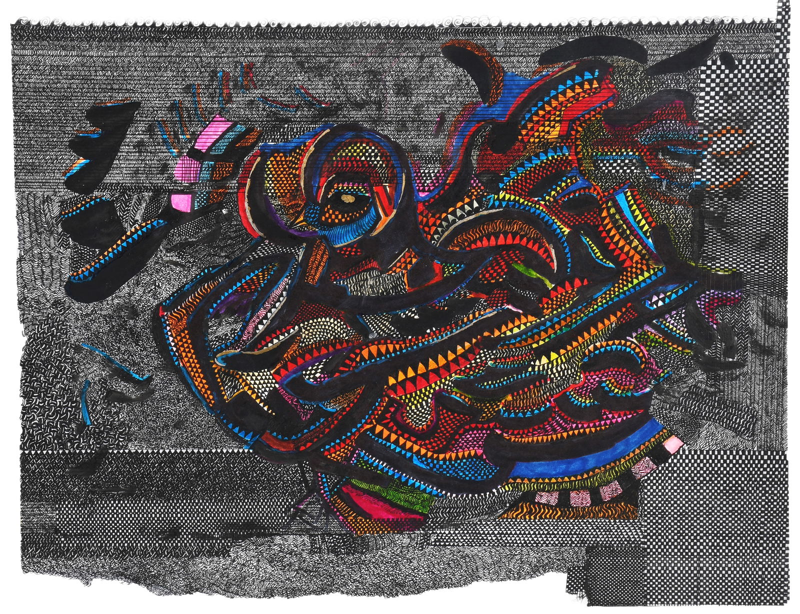 Hector Alonzo Benavides. Abstract Rooster. (1 of 7)