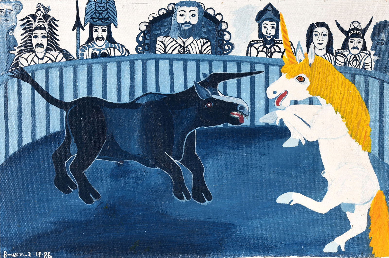 Bra V. Diel. Bull and Unicorn Battle. (1 of 3)