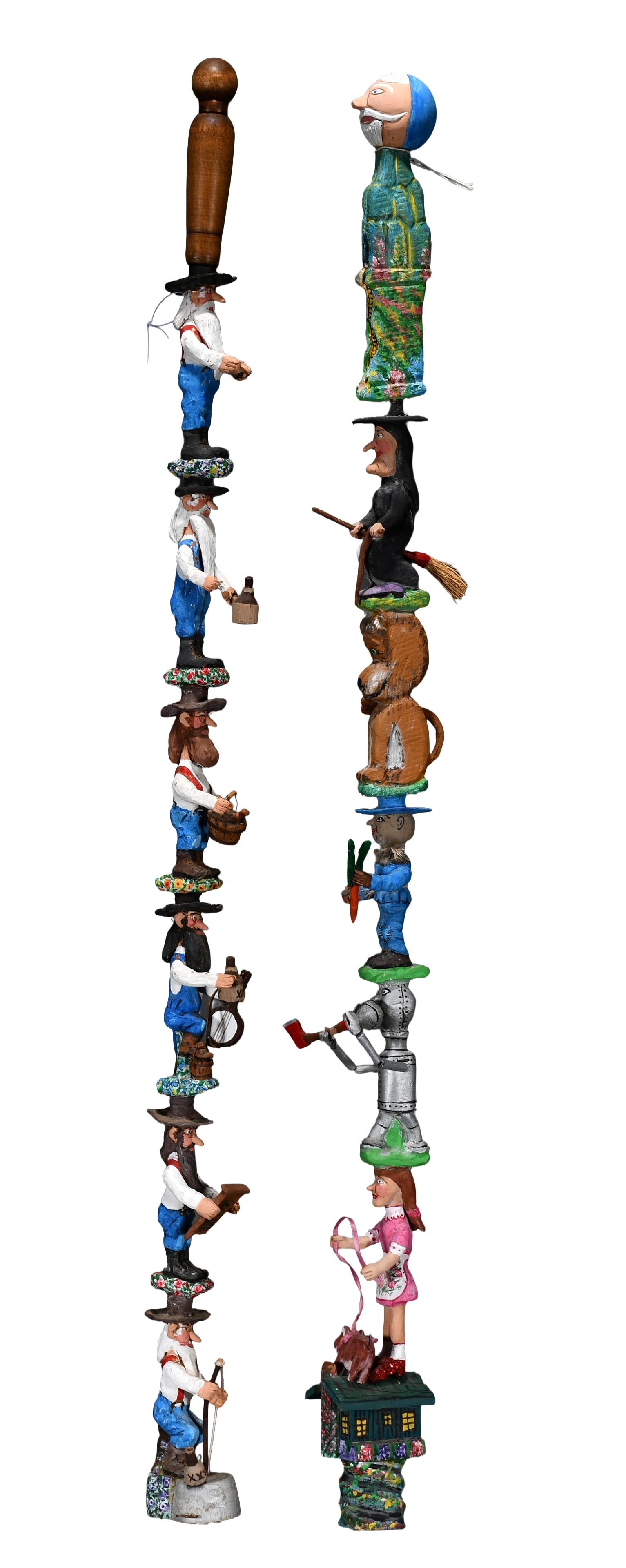 Dick Moshier. Wizard of Oz and Moonshiner Canes. (1 of 7)