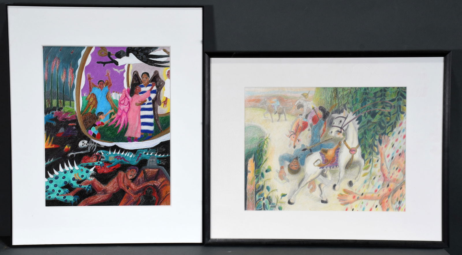 Roger Rice. Pair of Paintings. (1 of 4)