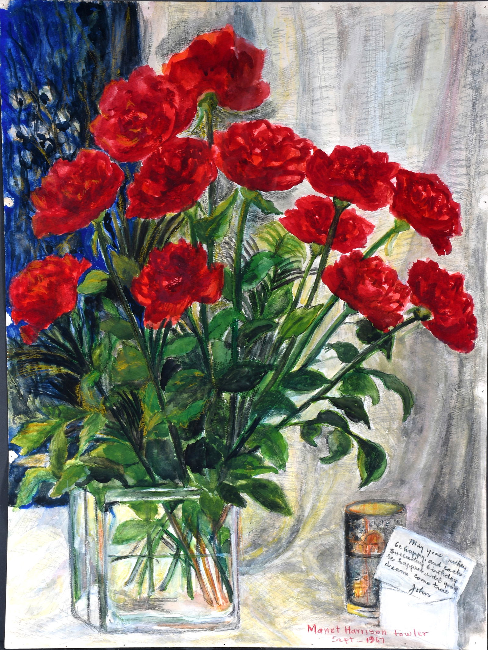 Manet Harrison Fowler. Birthday Flowers. (1 of 3)