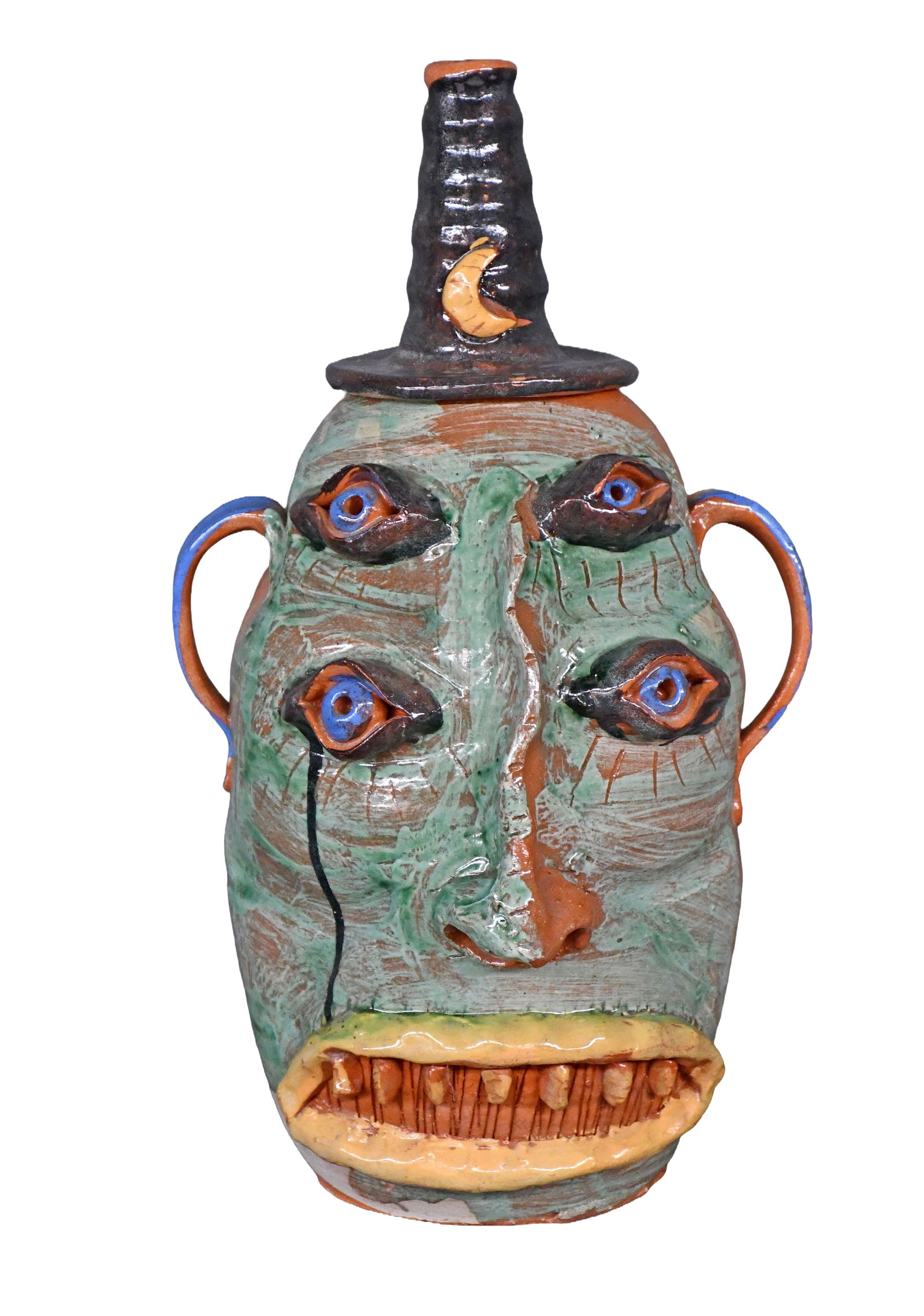 Carl Block. Nighttime, Daytime Double Face Jug. (1 of 6)