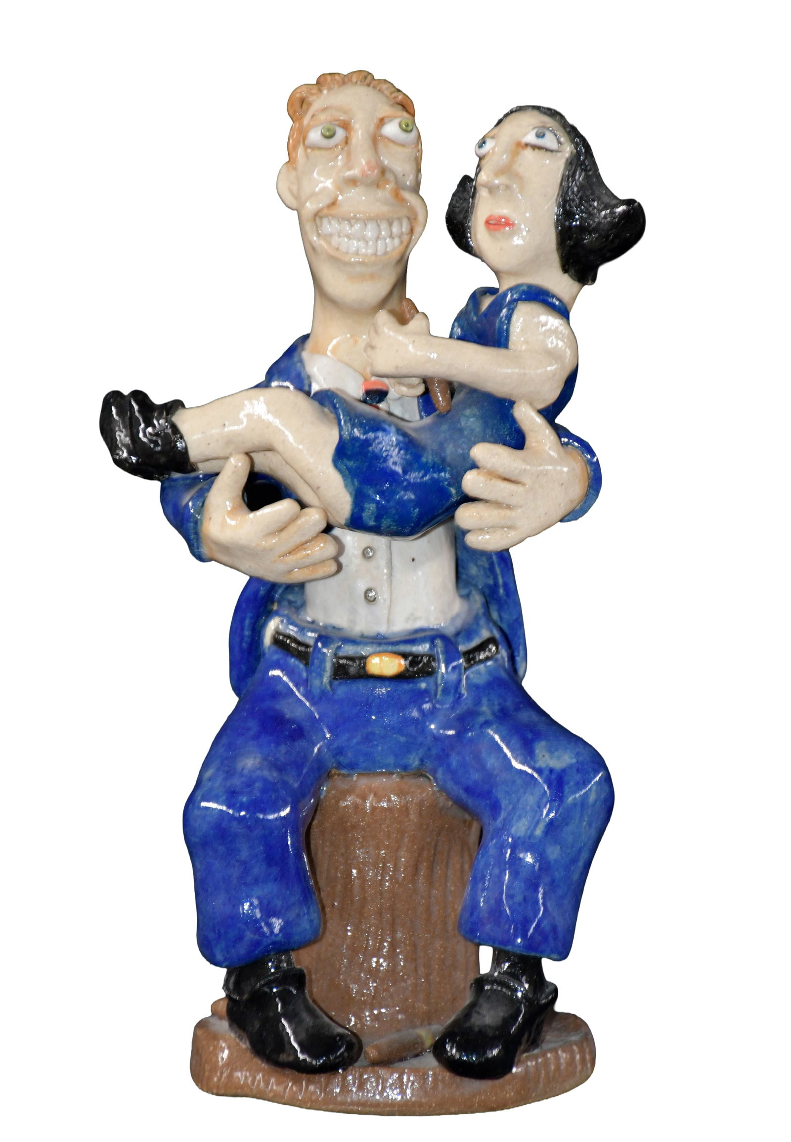 Stacy Lambert. Bill and Monica.: Stacy Lambert. Bill and Monica. 2002. Signed and dated. Mint condition. 10.5" h. Est. $200-400. Ship: $75 Please Read Before You Bid: By registering for and/or placing a bid in any Slotin Auction,