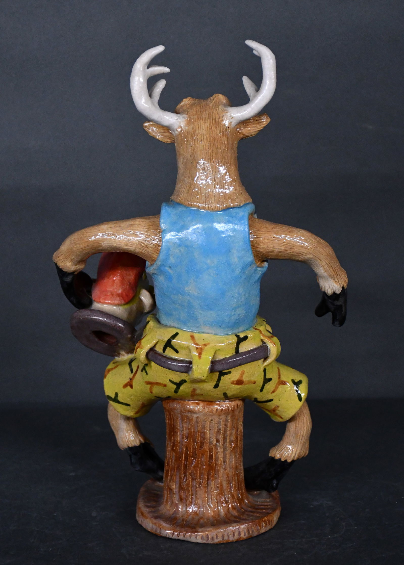 Stacy Lambert. Stag with Head Mount. - 2