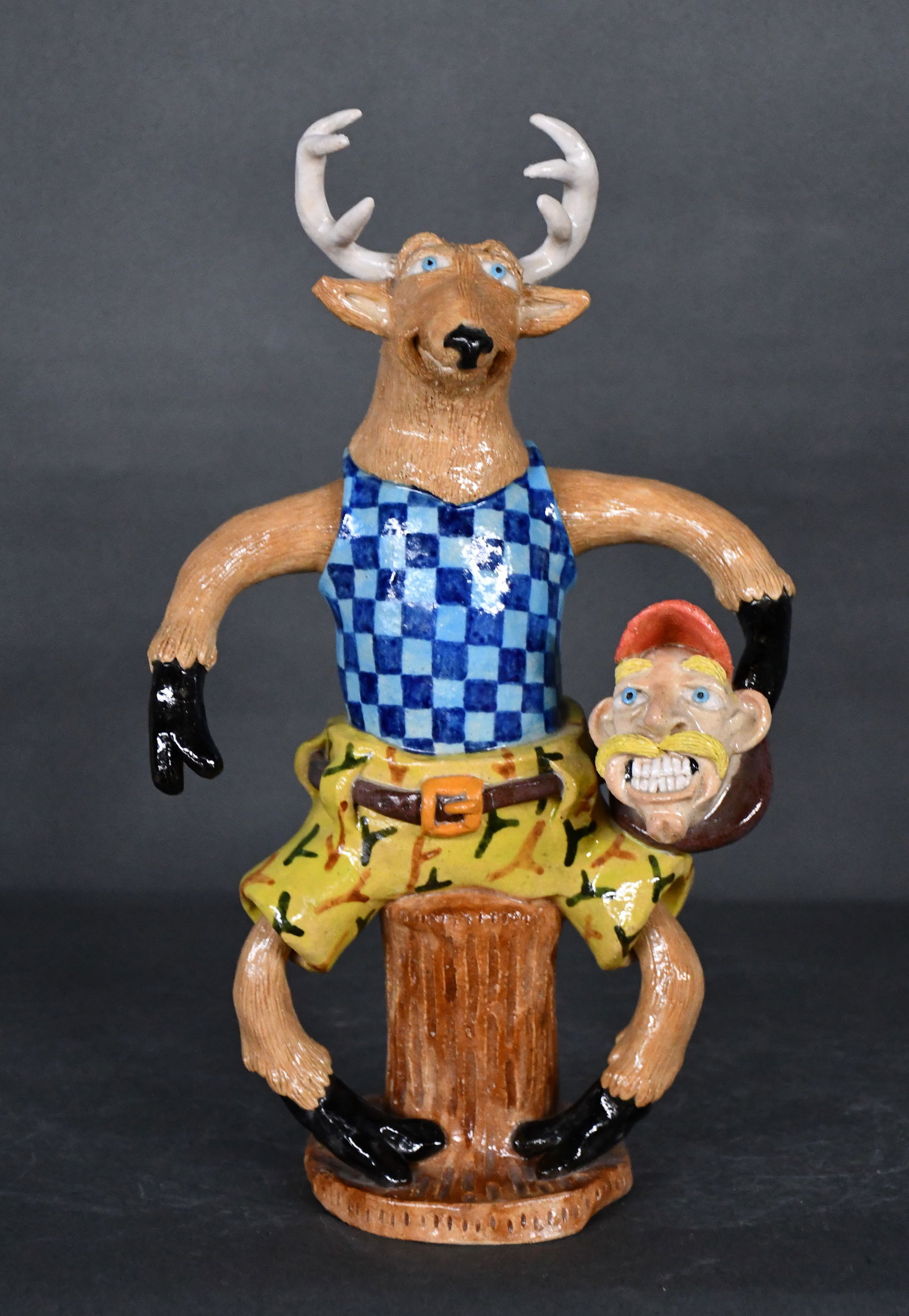 Stacy Lambert. Stag with Head Mount. - 3