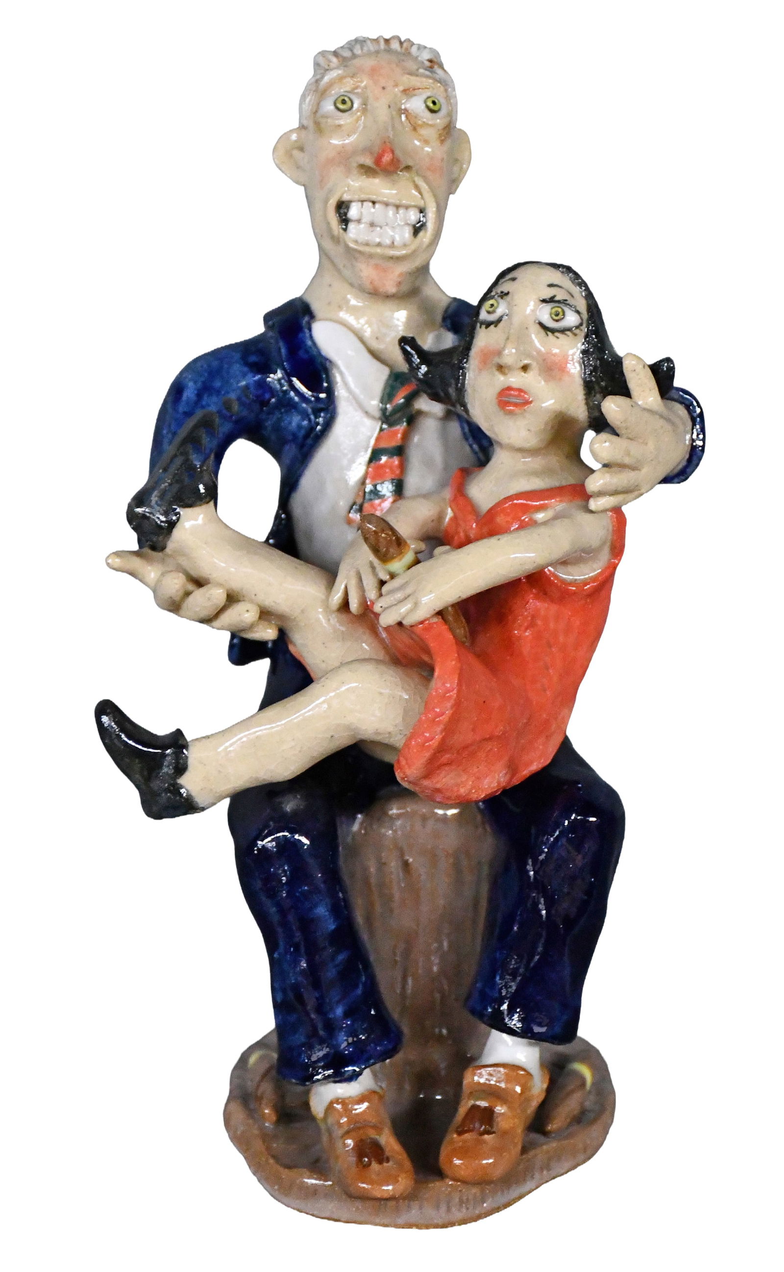 Stacy Lambert. Bill and Monica.: Stacy Lambert. Bill and Monica. 1999. Signed and dated. Mint condition. 10" h. Est. $100-200. Ship: $55 Please Read Before You Bid: By registering for and/or placing a bid in any Slotin Auction,
