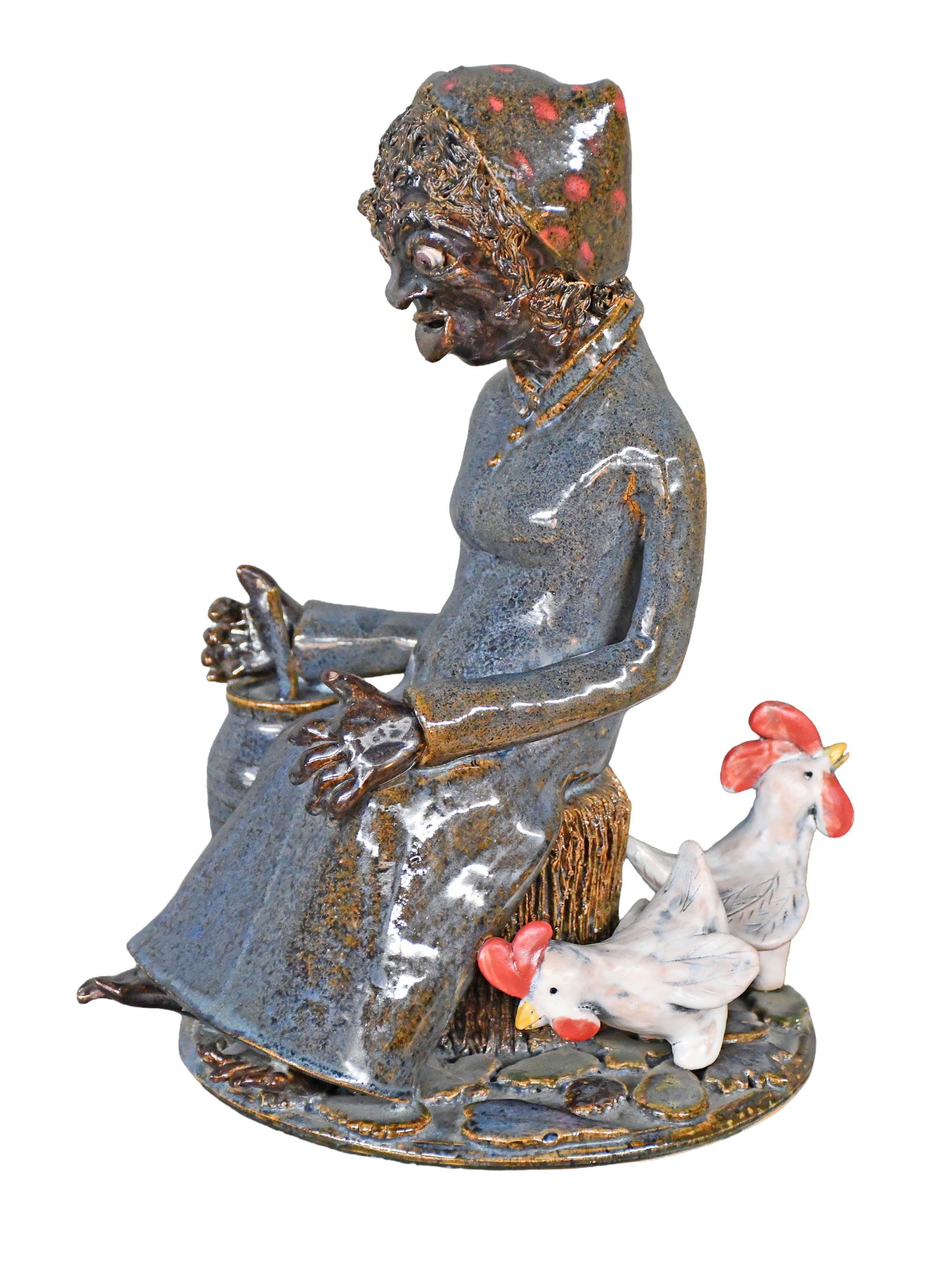 Lin Craven. Churning Butter.: Lin Craven. Churning Butter. #8. 2001. Signed, dated, and numbered. Mint condition. 12" h. Est. $200-400. Ship: $85 Please Read Before You Bid: By registering for and/or placing a bid in any