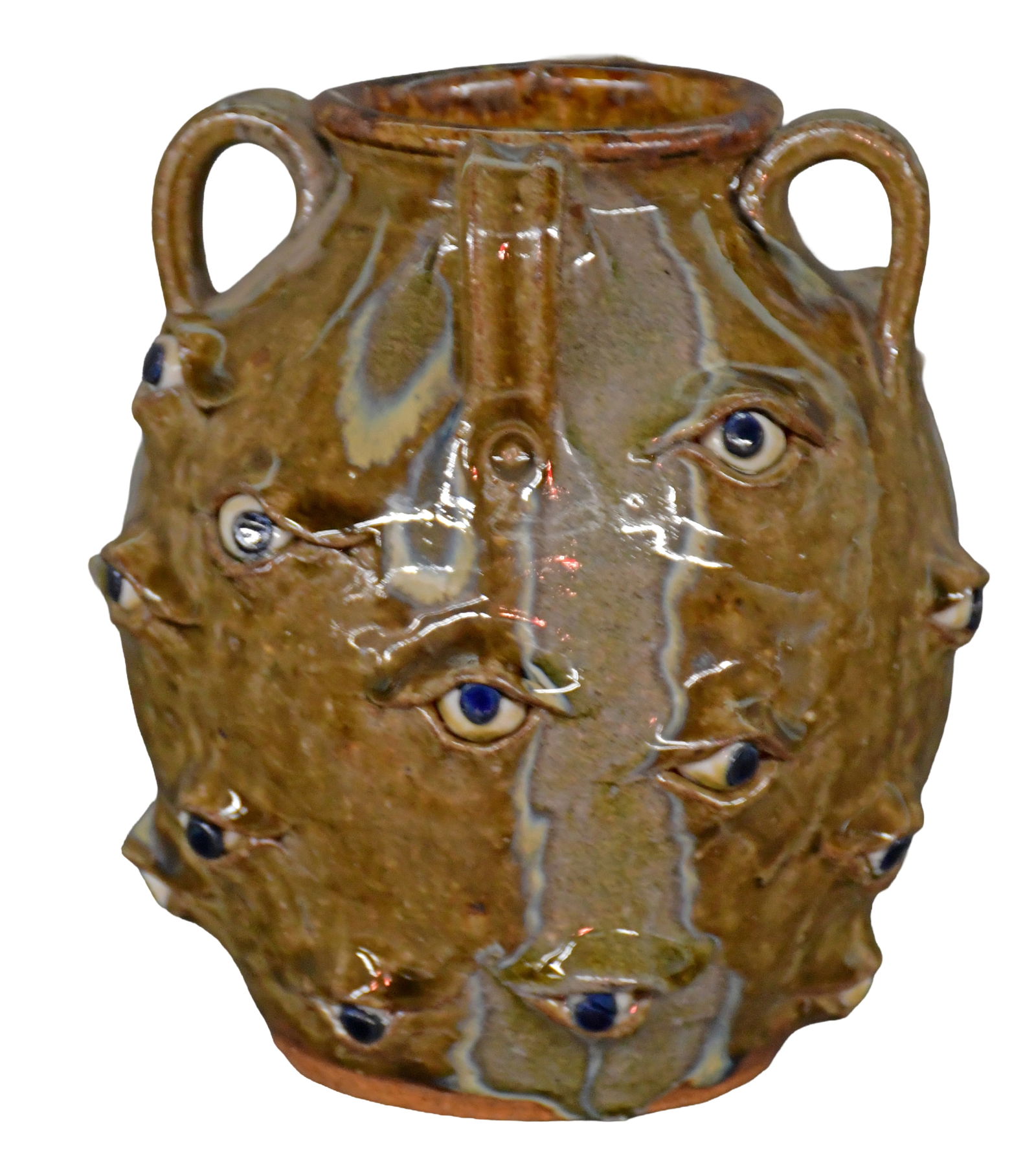 Michael Ball. Half Gallon Eyeball Jug.: Michael Ball. Half Gallon Eyeball Jug. Initialed. Mint condition. 6.5" h. Est. $200-400. Ship: $45 Please Read Before You Bid: By registering for and/or placing a bid in any Slotin Auction, you