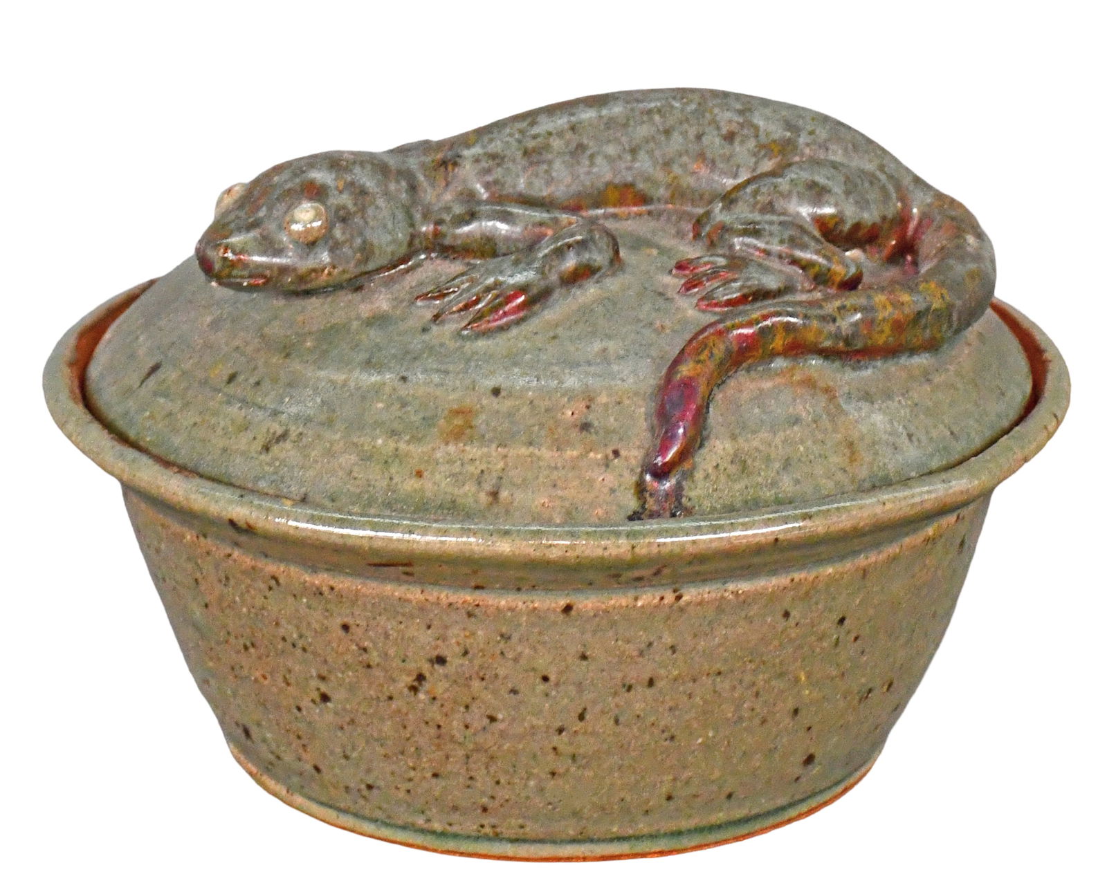 Jim Bozeman. Soup Tureen with Salamander Decorated Lid.: Jim Bozeman. Soup Tureen with Salamander Decorated Lid. 1997. Signed and dated. Mint condition. 9.5" d. Est. $100-200. Ship: $65 Please Read Before You Bid: By registering for and/or placing a bid